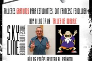 Cartell de Tallers Gratuits per a estudiants amb Francesc Fenollosa